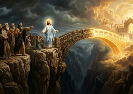 The bridge from Earth to Heaven, the mediation between God and Man
