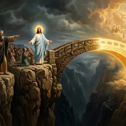 The bridge from Earth to Heaven, the mediation between God and Man