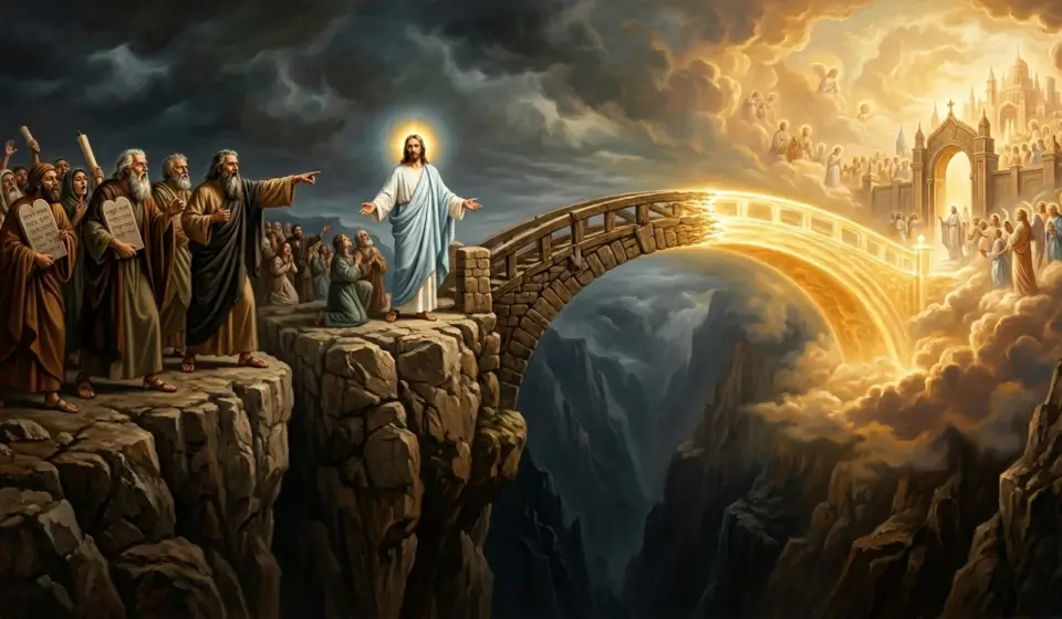 The bridge from Earth to Heaven, the mediation between God and Man