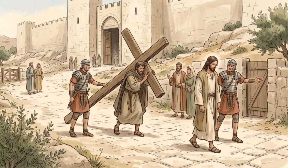 Simon of Cyrene_ The Passerby Compelled to Carry Jesus Cross